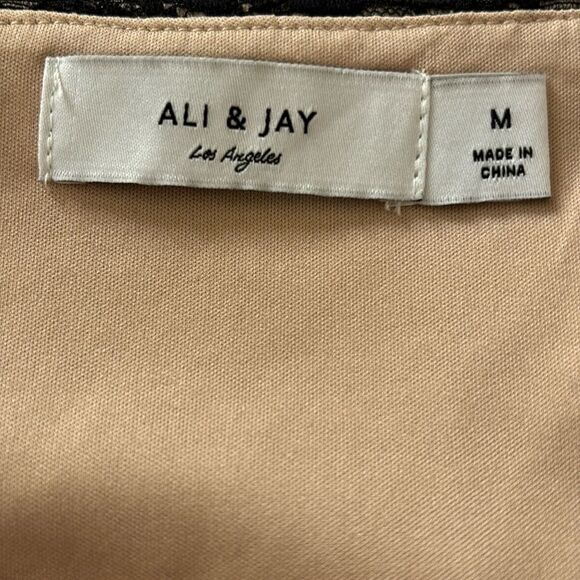 Ali & Jay Desert at Dusk Black Lace Mini Dress Size M - Picture 7 of 10